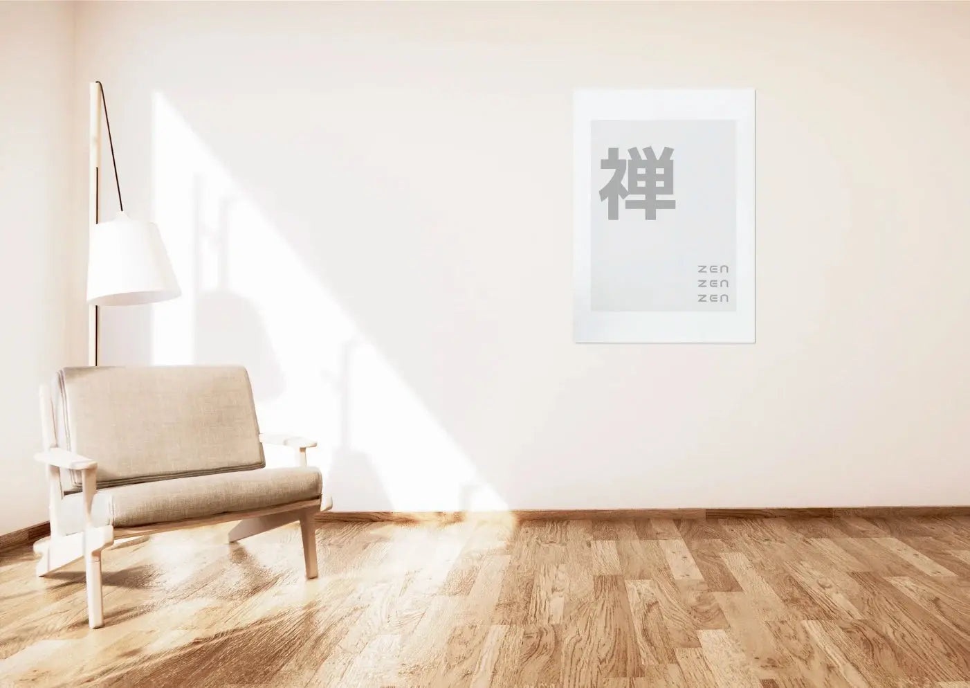 Interior styling example featuring the artwork.
